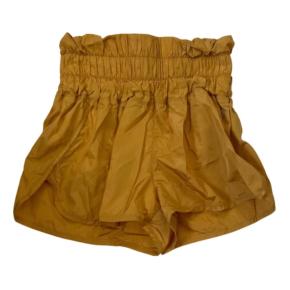 Free People Movement Way Home Shorts - Golden Yellow - Size XS